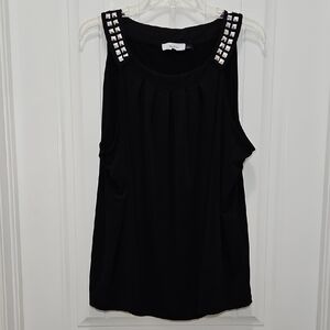 Calvin Klein Sleeveless Studded Detail Blouse Top